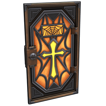 Red Armored Container Door